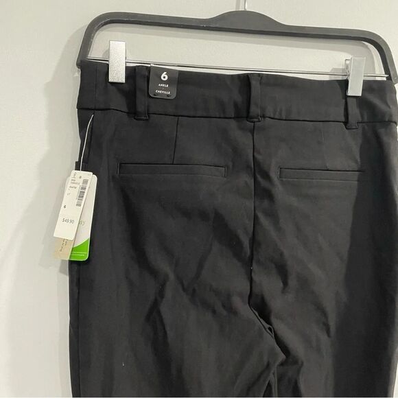 RW & CO THe iconic ankle pants NWT black size 6 ponte - Picture 3 of 6